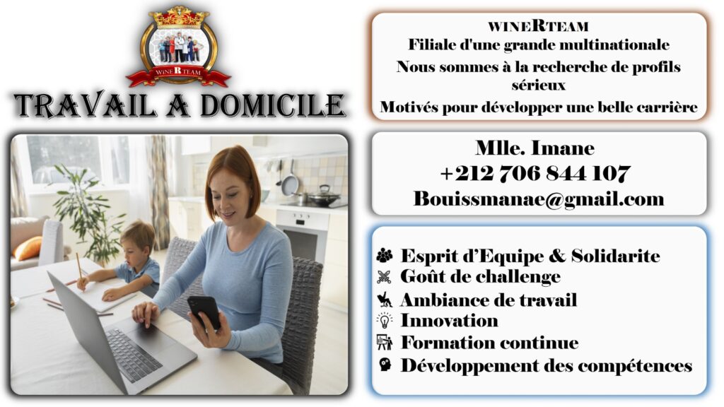 Opportunitè d’affaires à distance