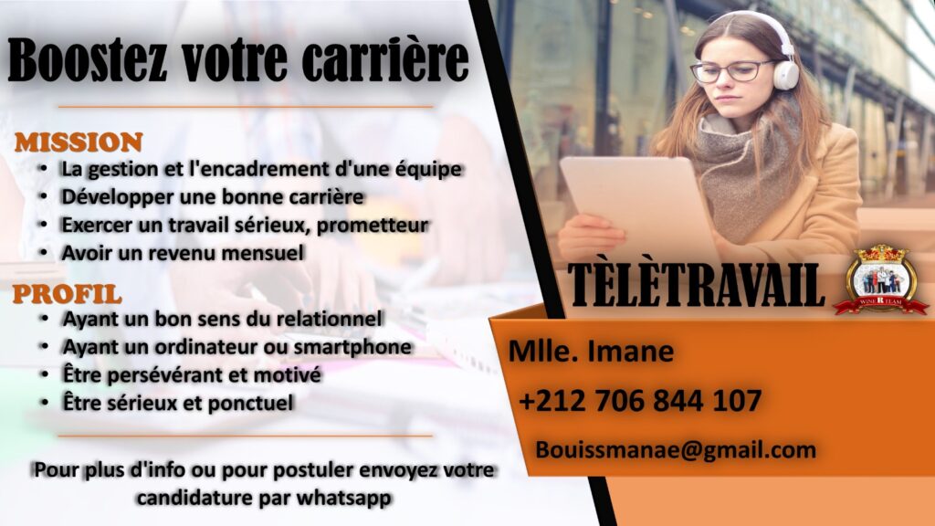 Opportunitè d’affaires à distance